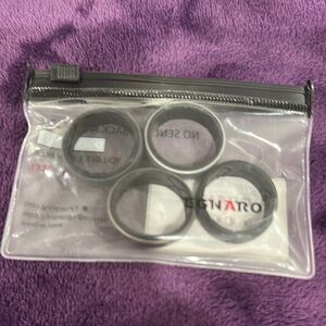 Black and Gray Men Silicon Wedding Rings